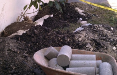 ...While using the concrete cylinder house leveling method causes severe disturbance to landscaping.